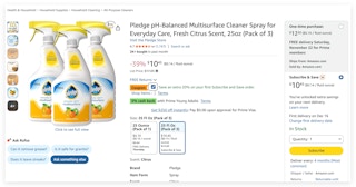 pledge mutlisurface cleaner spray