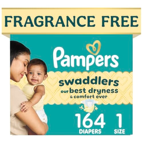2 Pampers Swaddlers Diapers
