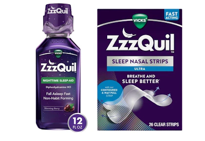2 ZzzQuil Products