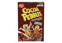 Cocoa Pebbles Cereal Box