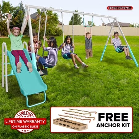 Sportspower Kids' Metal Swing Set