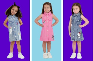 My Little Pony, Minnie Mouse & Hello Kitty Toddler Denim Dresses