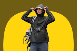 B0FCM1W4VK women's waterproof rain jacket black grey white neon lemon
