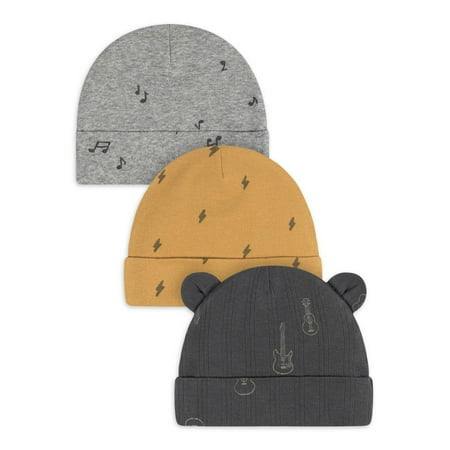 Gerber Baby Cotton Caps 3-Pack