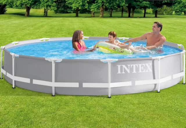 Intex Prism Above-Ground Pool Set, $117 at Target card image