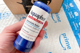 Aquaphor Heeling Balm Sticks, $7 on Amazon card image