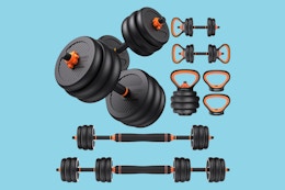 4-in-1 Adjustable Dumbbells, Now $140 on Amazon (Reg. $300) card image