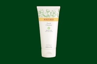 a container of burt's bees cleanser