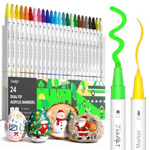 Dual-Tip Acrylic Paint Markers