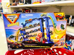 Monster Jam Garage Playset, Only $23.74 at Target (Reg. $49.99) card image