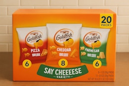 Goldfish box Say Cheese on KCL template