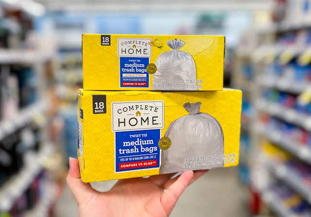 Stock Up on Complete Home Trash Bags for $1.79 per Box at Walgreens card image