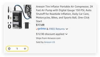 Aneson Tire Inflator Portable Air Compressor