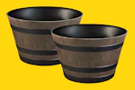 The Home Depot Vigoro whiskey barrel planters