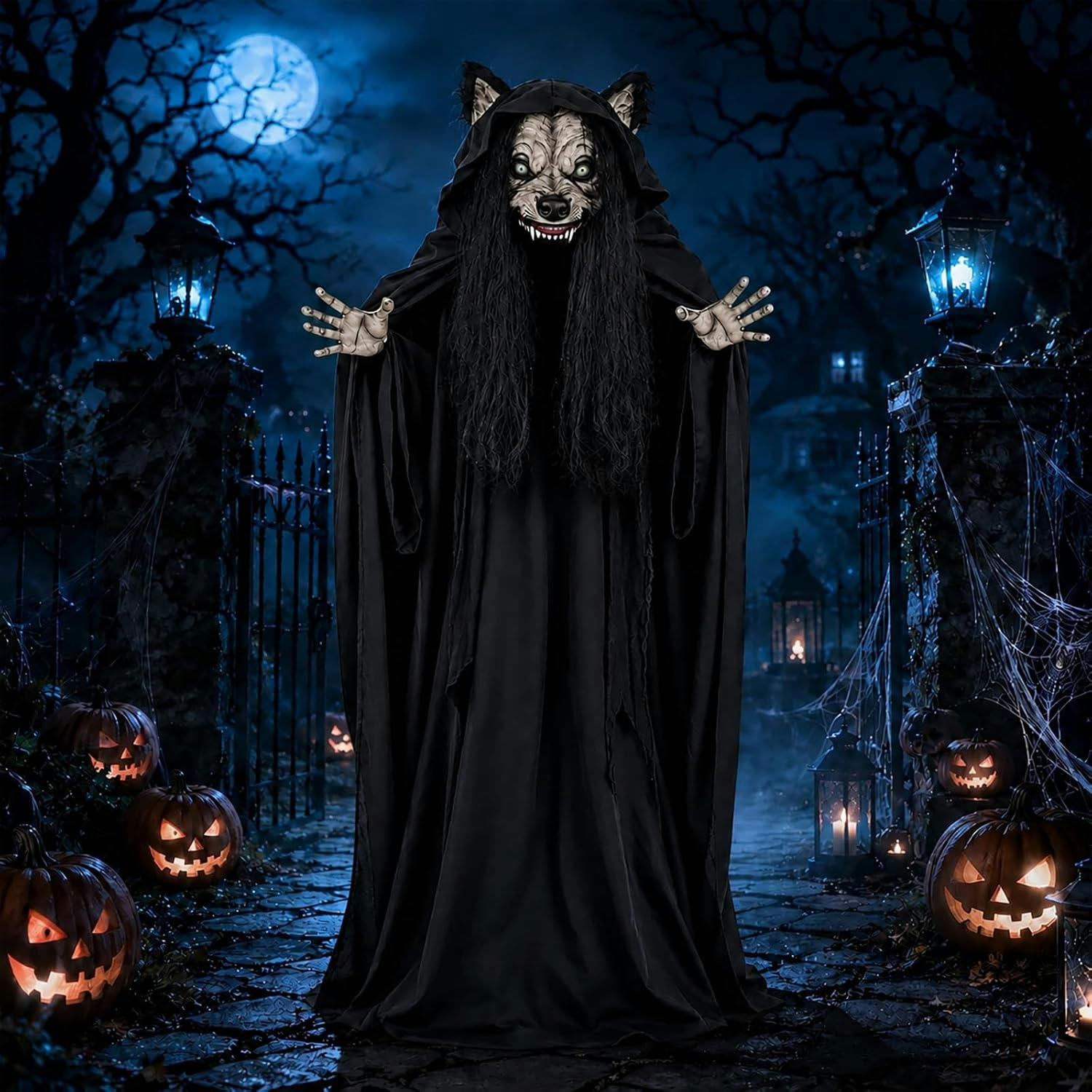 Halloween Animatronic Werewolf Prop