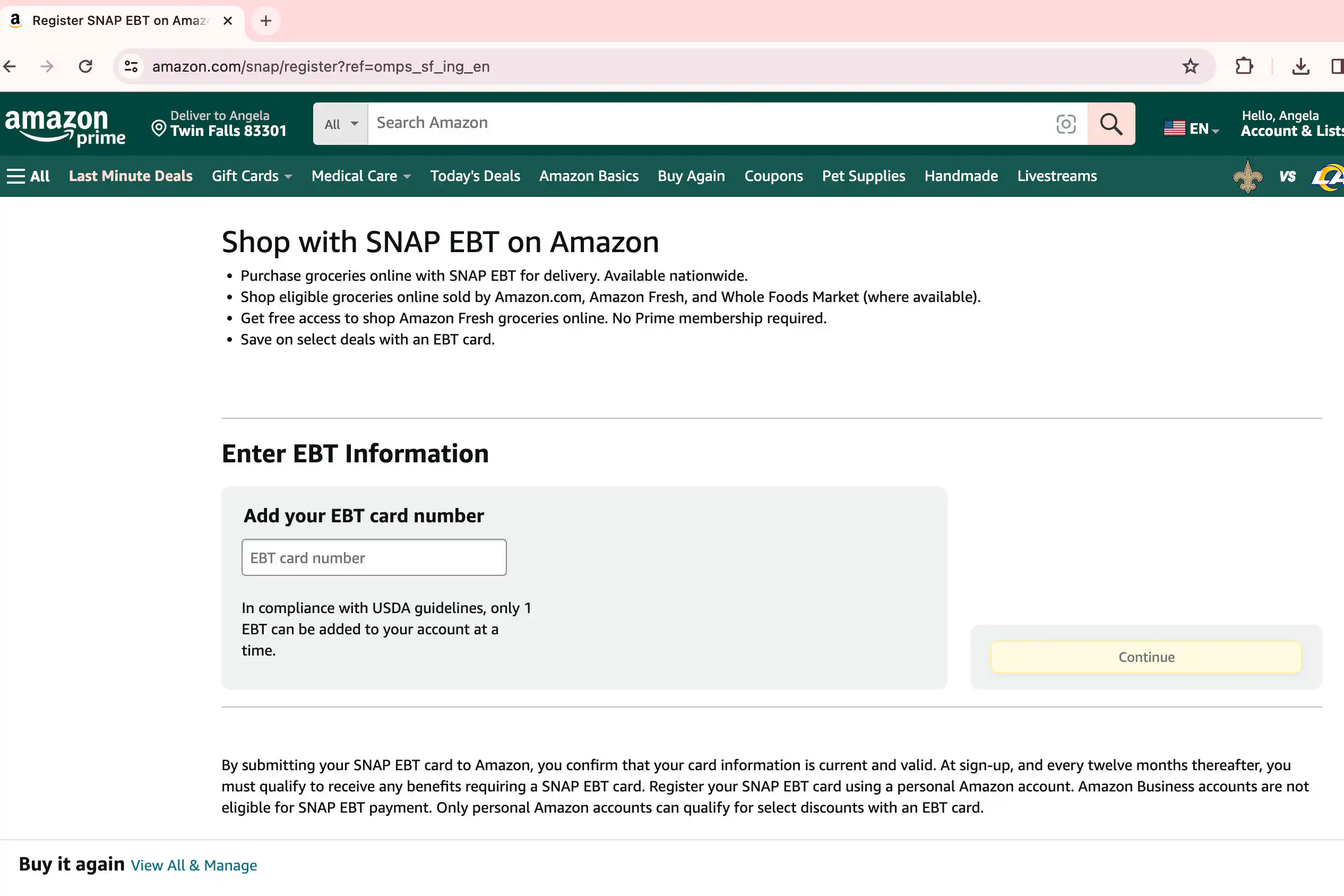 Ebt Mail Example Amazon EBT: How to Shop with SNAP Benefits on Amazon - The Krazy Coupon ...