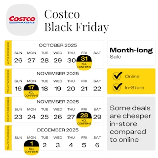 costco black friday confirmed start dates for each wave in 2025