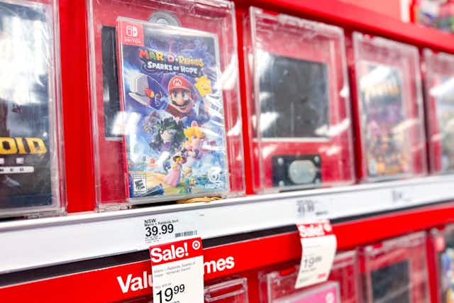 Nintendo Switch Mario + Rabbids Sparks of Hope, Only $18.99 at Target card image