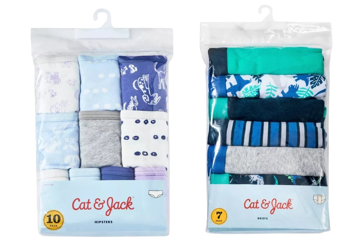 2 Cat & Jack Kids' Underwear Packs