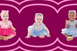 walmart baby character tutu and headband sets collage
