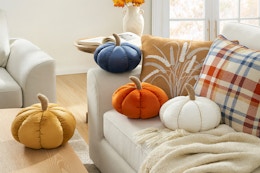 Walmart Way to Celebrate pumpkin pillows