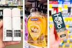 collage image of nexxus hair care, softsoap foaming hand soap, and hello toothpaste