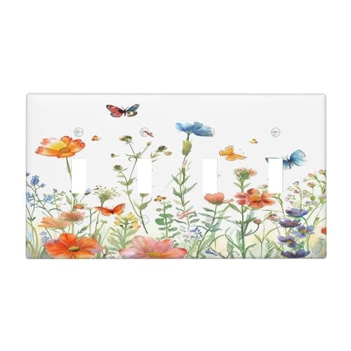 4 Gang Toggle Light Switch Cover