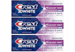 3 Crest 3D White Toothpastes