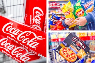 chips pizza soda coca cola