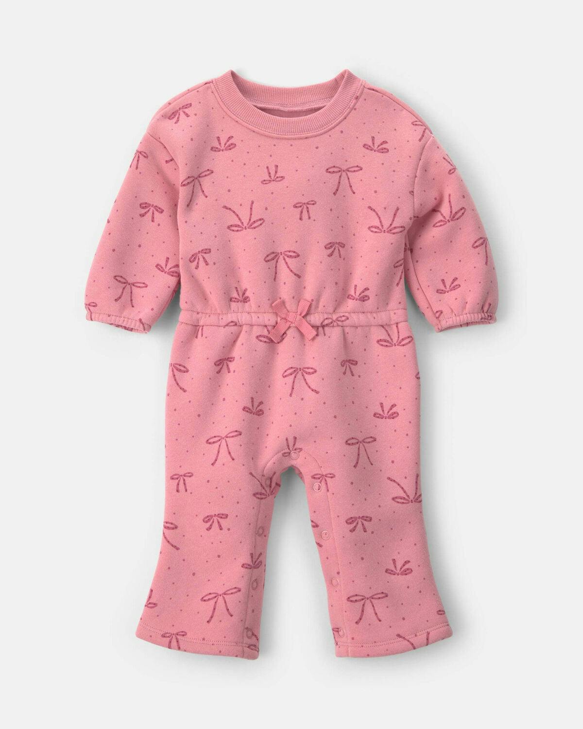 Carter's Baby Bow Fleece Jumpsuit