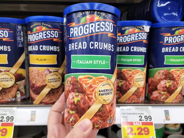 Progresso Italian Style Bread Crumbs, as Low as $1.41 on Amazon  card image