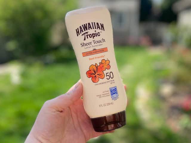 Hawaiian Tropic SPF 30 Sunscreen, Only $5.39 on Amazon card image