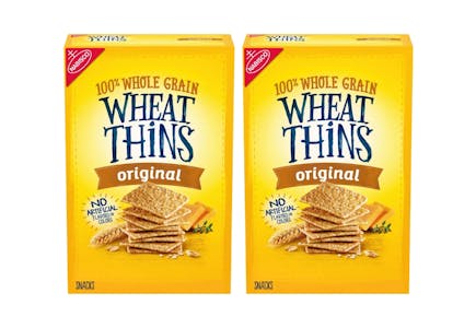 2 WHEAT THINS Crackers