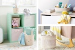 target cloud island storage basket collage