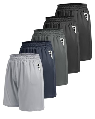 Men's Athletic Shorts 5-Pack