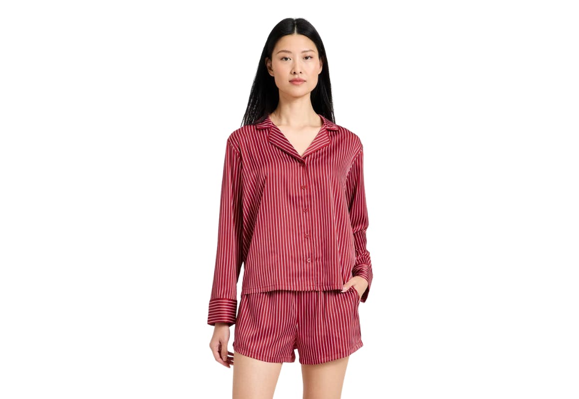 Auden Women's Satin Pajama Set