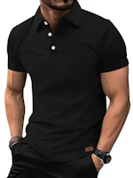 Men's Texture Polo Shirt
