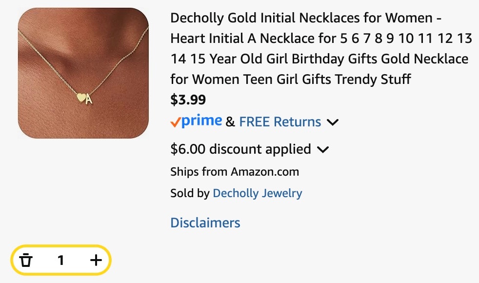 initial necklace
