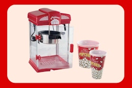 4-Quart Popcorn Machine, Just $31 at QVC (Reg. $63) card image