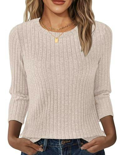 Women's 3/4 Sleeve Tunic Sweater