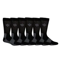 Columbia Men's Crew Socks 6-Pack