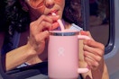 hydro flask tumbler being held
