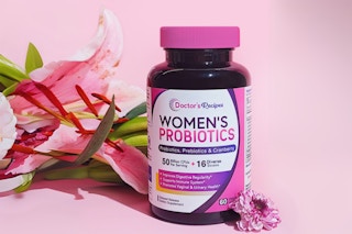 bottle of probiotics
