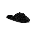 Velour Twisted Knot Scuff Slippers