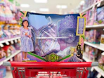 disney wicked fantasy dress set sitting on a target cart