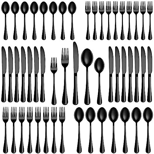 Black Silverware Set