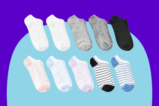 10-pairs of women's low cut socks 