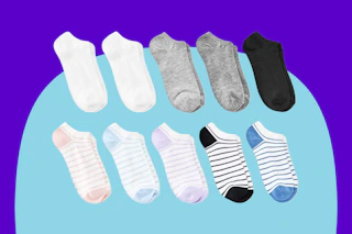 10-pairs of women's low cut socks