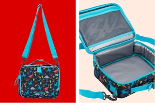 2 stock images of the Bentgo Lunch Bag in the Dino print