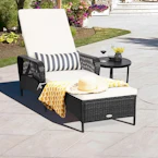 Patio Rattan Lounge Chair